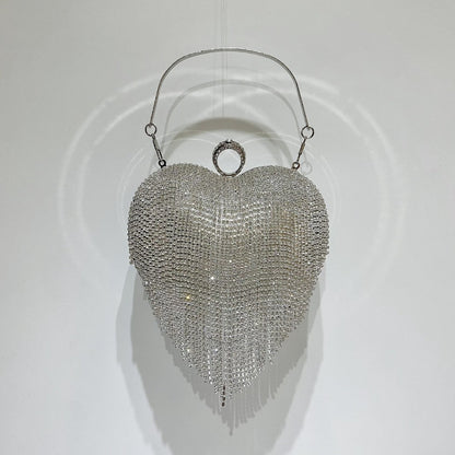 Cool Heart Fashion Diamond Banquet Dress Bags