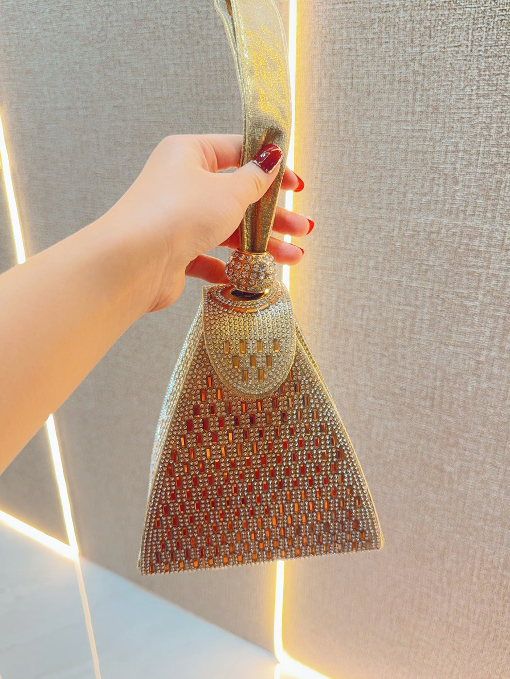 Rhinestone Hand For Banquet Fashion Dinner Evening Bags