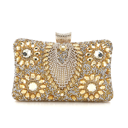 Women's Dinner Clothing Inlaid Portable Clutch Bags