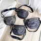 Women's Saddle Lightweight Nylon Oxford Cloth Semicircle Crossbody Bags