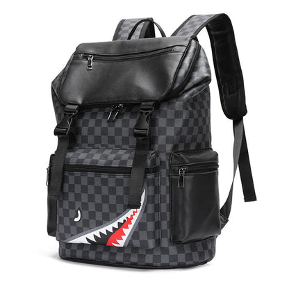Men's Leather Large Capacity Leisure Business Computer Backpacks