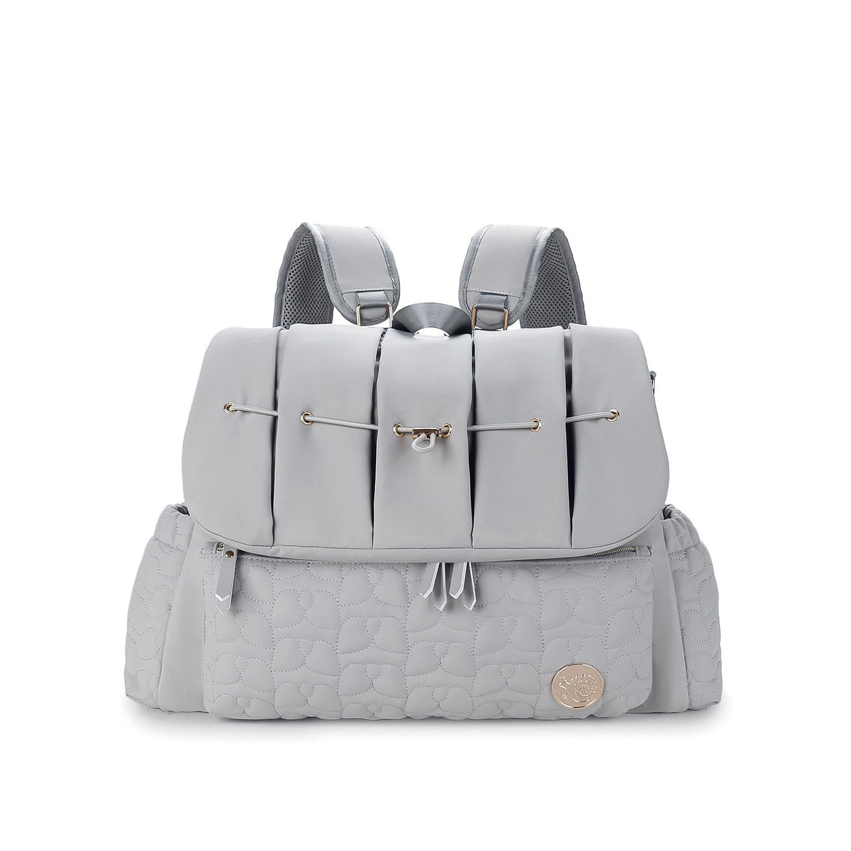 Quilted Embroidered Mummy Multifunctional Mom Detachable Strap Bags