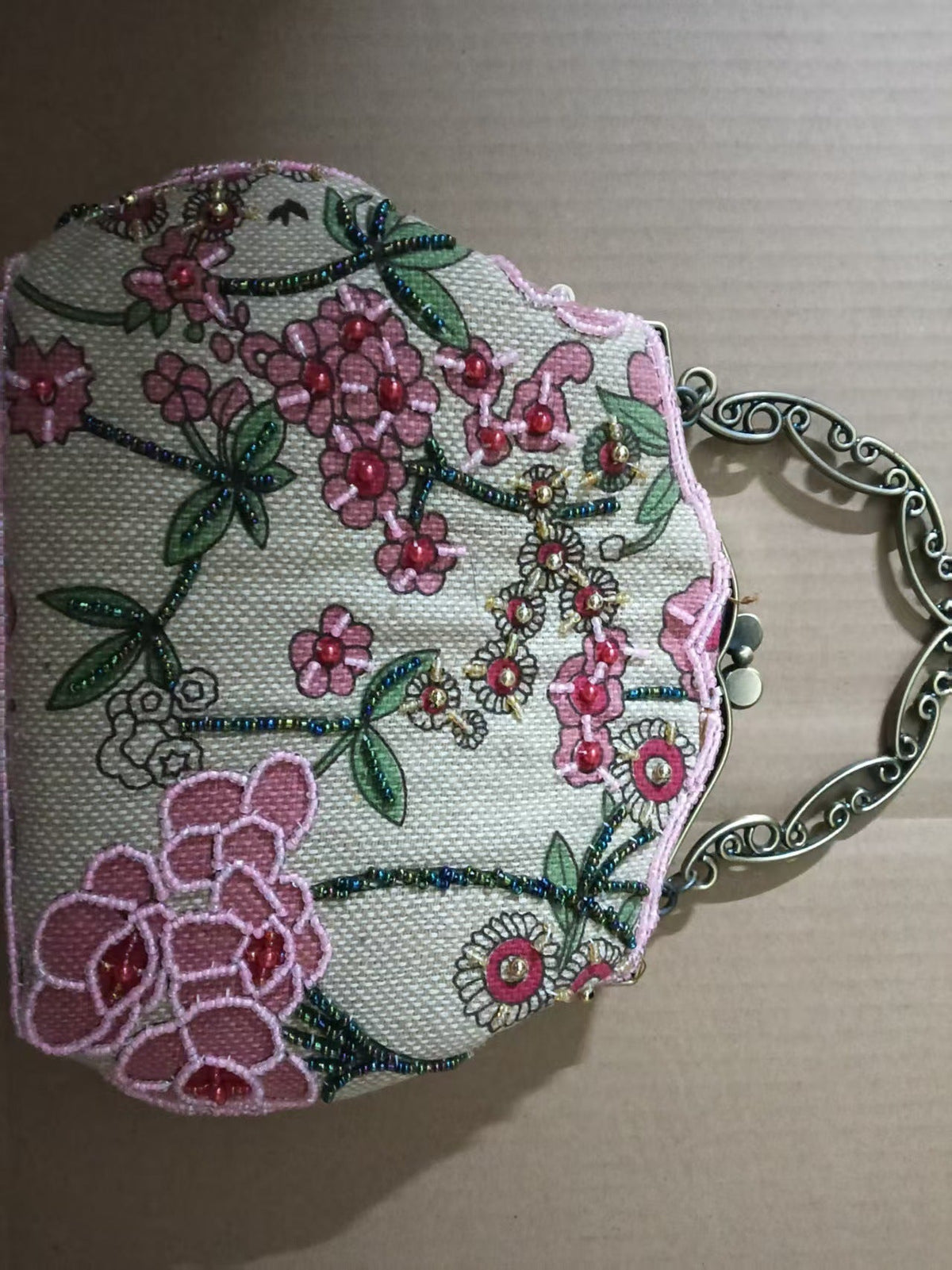 Women's Embroidery Linen Vintage Old Cheongsam Perfect Evening Bags