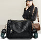 Women's Trendy Woven Underarm Simple Commute Soft Bags