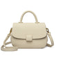 Women's Retro Solid Color Simple Soft Leather Textured Shoulder Bags