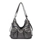 Women's Cow Wax Leather Deformation Single Motorcycle Crossbody Bags