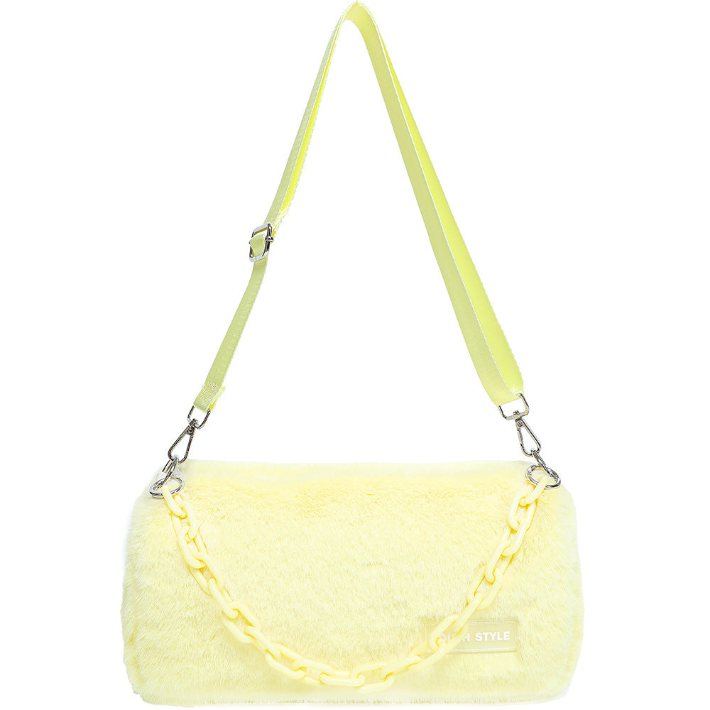Furry Female Hot Retro Leopard Print Bags