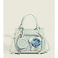Two-dimensional Bowknot Cartoon Snacks Cute Sweet Contrast Shoulder Bags