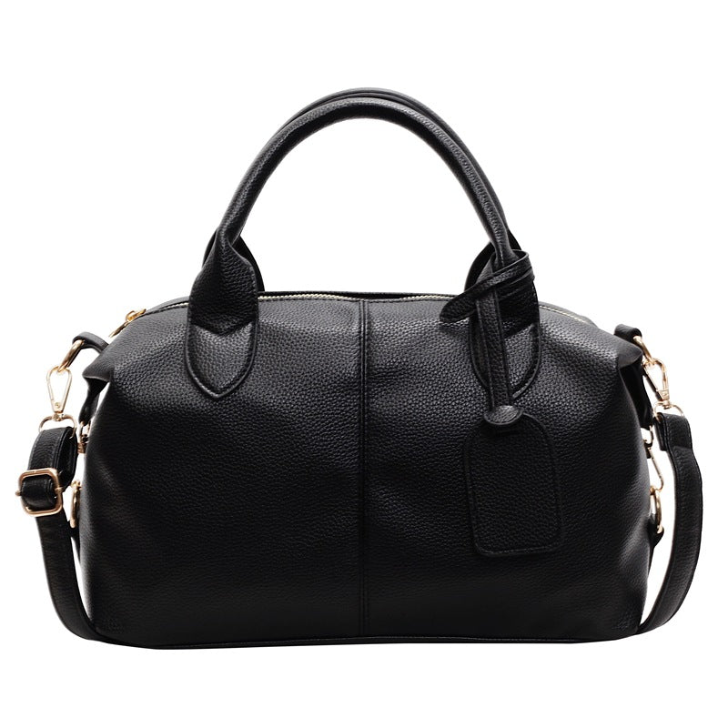 Retro Solid Color Texture Large Capacity Crossbody Bags