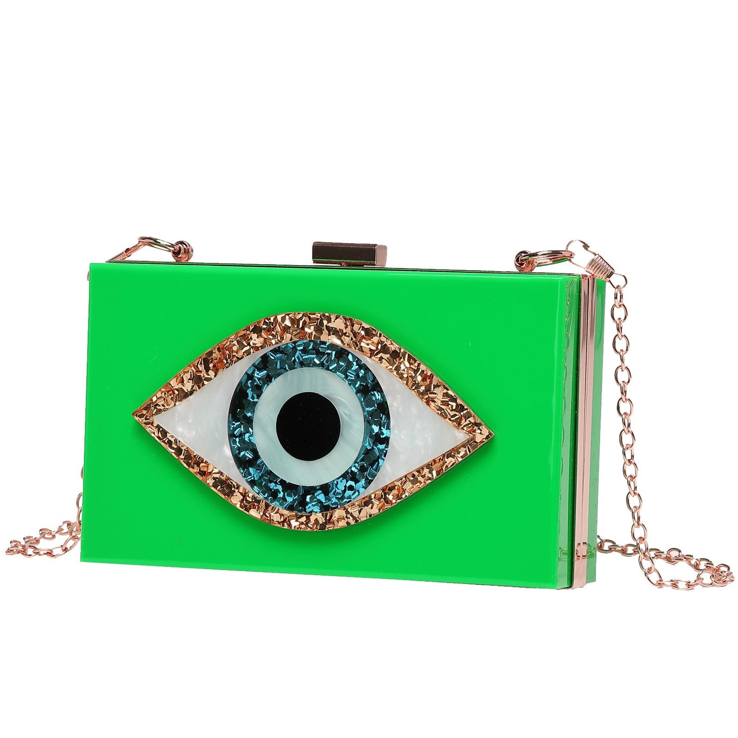 Creative Women's Dinner Glasses Acrylic Chain Handbags