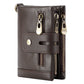 Men's Top Layer Oil Wax Cowhide Double Men's Wallets