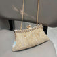 Women's Shiny Rhinestone Handmade Clutch Chain Clip Evening Bags