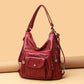 Cool Women's Retro Soft Leather Mother Crossbody Bags