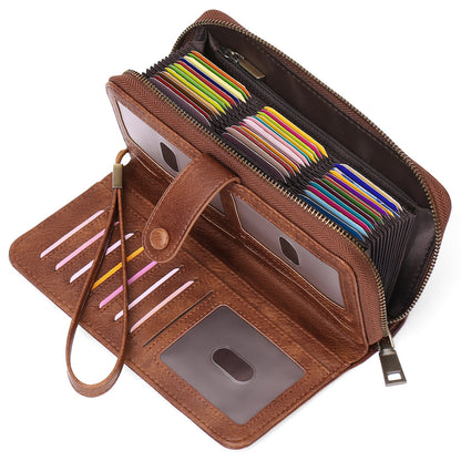 Women's Expanding Long Passport Multiple Slots Position Ladies Wallets