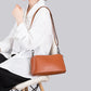 Women's First Layer Cowhide Soft Leather Zipper Light Luxury Shoulder Bags