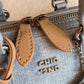 Women's Trendy Platinum Blue Sea Area Pillow Shoulder Bags