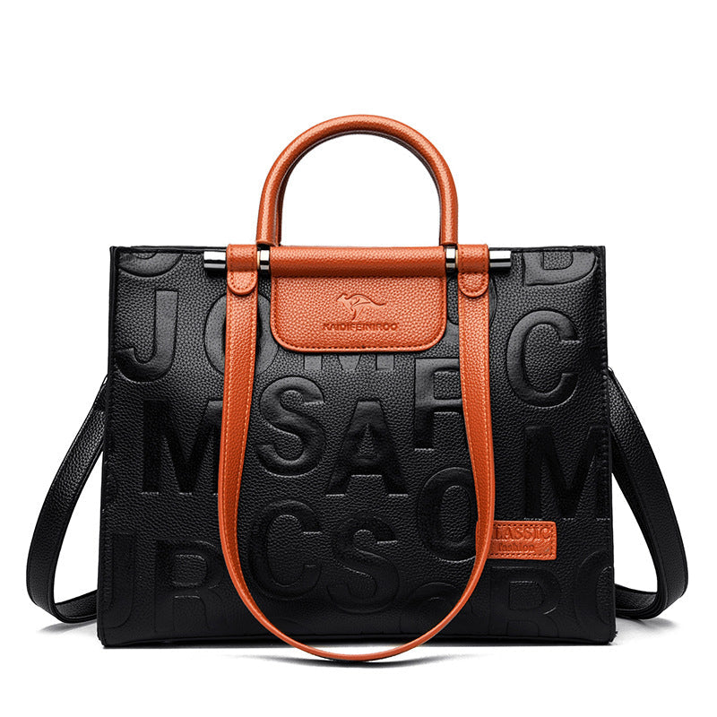 Women's Creative Popular Letter Portable Fashion Handbags