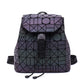 Women's Laser Size Geometric Rhombus Korean Style Backpacks