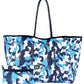 Leopard Print Printed Black Portable Beach Shoulder Bags