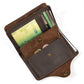 Men's Leather Crazy Horse Vintage Snap Button Men's Wallets
