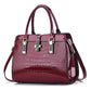 Fashion Shining Leather Large Capacity Crocodile Shoulder Bags