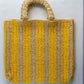 Straw Woven Letter Embroidery Hollow Beach Handbags