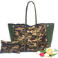 Leopard Print Printed Black Portable Beach Shoulder Bags