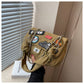 Women's Classic Style Large Capacity Fashion Badge Rhombus Crossbody Bags