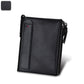Men's Crazy Horse Cowhide Swiping Short Double Men's Wallets