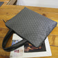 Men's File Computer Light Business Black Plaid Men's Handbags