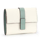 Women's Contrast Color First Layer Cowhide Hand-held Ladies Wallets