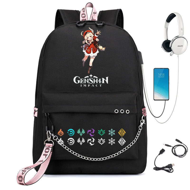 Popular Slouchy Pretty Creative Iron Chain Backpacks