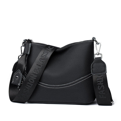Women's Leather Underarm Simple Versatile Large Capacity Bags