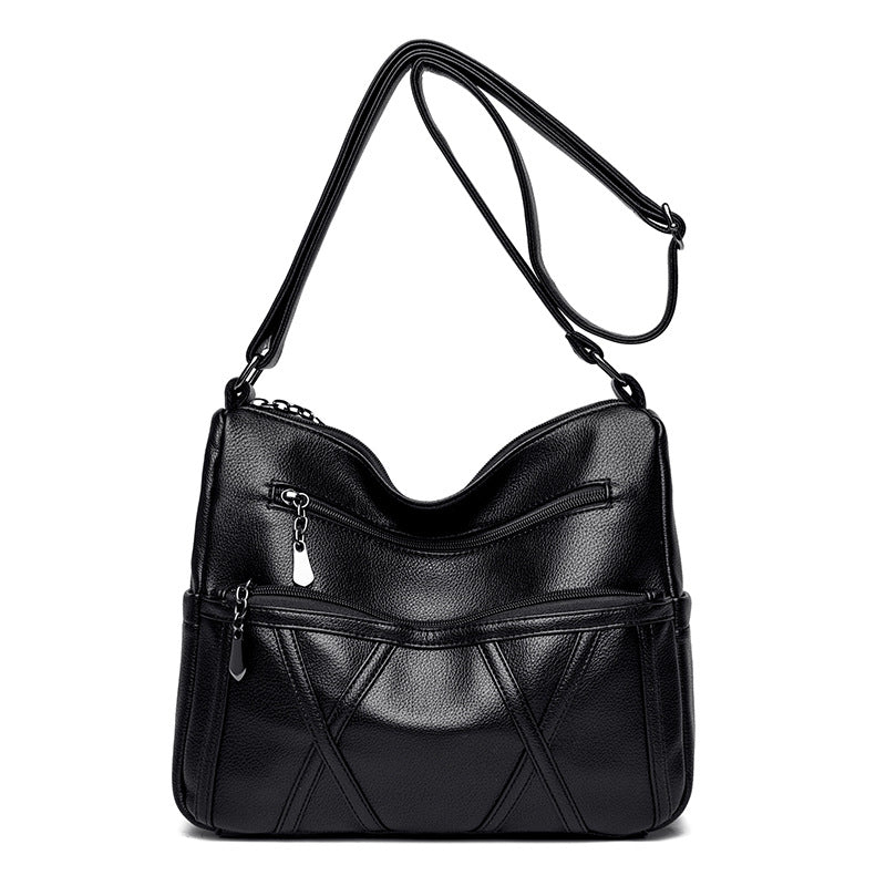 Women's Large Capacity Mom Soft Leather Big Crossbody Bags