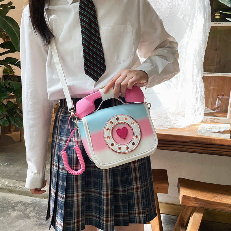 Women's Fashion Personality Creativity Gradient Color Funny Crossbody Bags