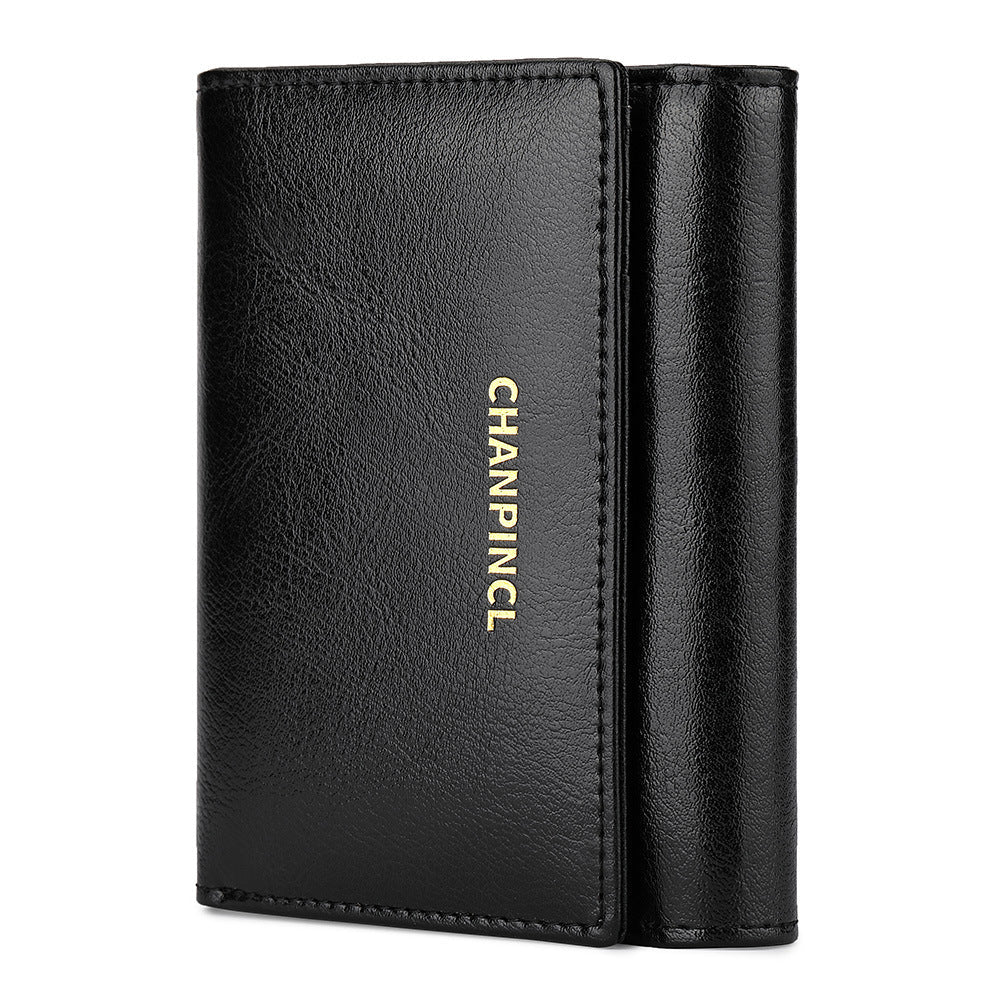 Women's Short Pocket Zipper Double Banknote Position Ladies Wallets