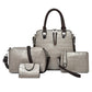 Women's Crocodile Pattern Portable Mother Retro Lady's Handbags