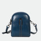 Women's Trendy Vintage Oil Wax Cowhide Double Crossbody Bags