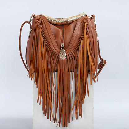 Women's Innovative Graceful Tassel Fashion Pillow Handbags