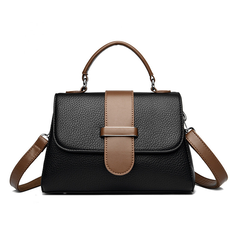 Women's Contrast Color Large Capacity Mother Handbags