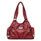 Women's Retro Soft Leather Motorcycle Trendy Quality Crossbody Bags