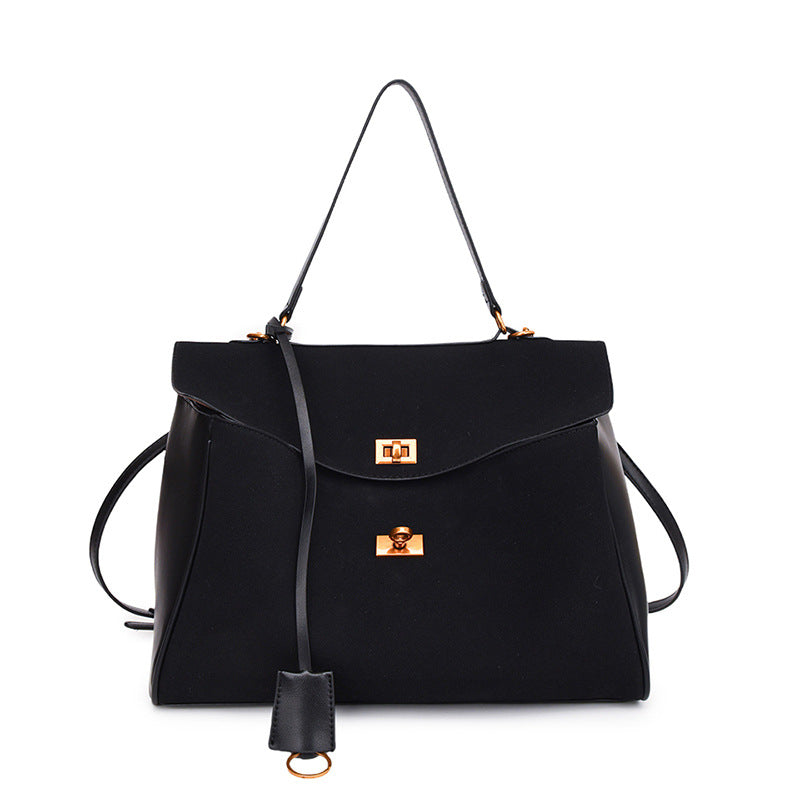 Texture Suede Large Capacity Commuter Fashion Shoulder Bags