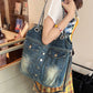 Attractive Charming Large Capacity Jean Design Shoulder Bags