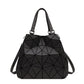 Women's Korean Fashion Solid Color Geometric Pattern Crossbody Bags