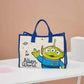 Women's Strawberry Bear Dog Teeth Large Capacity Tote Bags