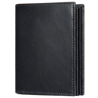 Men's Cowhide Genuine Leather Short Top Layer Men's Wallets