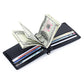 Women's & Men's & Authentic Leather Weave Gold Clip Ladies Wallets