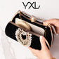 Diamond Decorations Veet Dinner Black Noble Dress Evening Bags