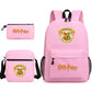 Harry Potter College Badge Pencil Three-piece Backpacks