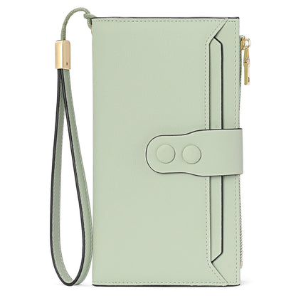 Women's Swiping Leather Large Capacity Long Ladies Wallets